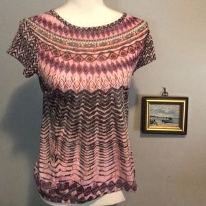 Prana tie dyed styled tee!  S